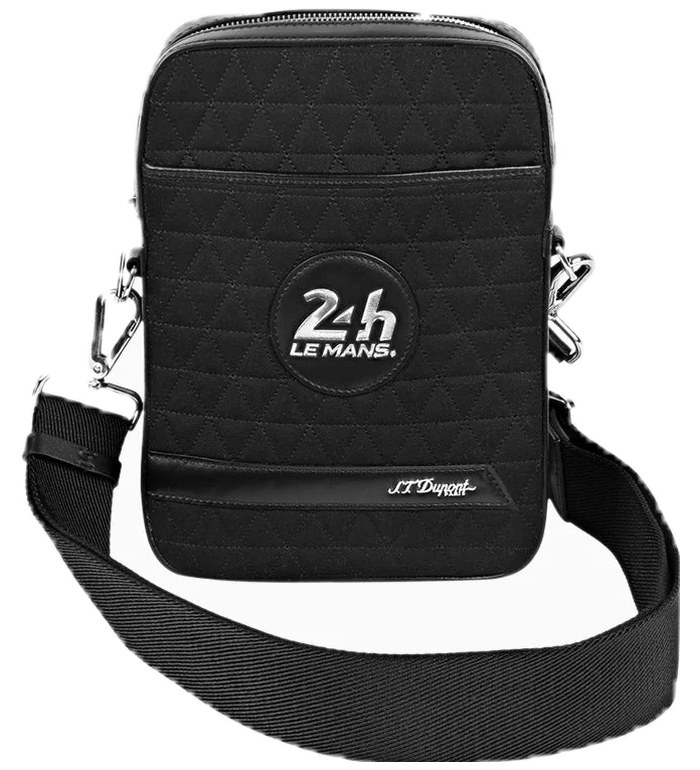 ЧАНТА ПРЕЗ РАМО  S.T.DUPONT 24H DU MANS BLACK SHOULDER BAG 160509