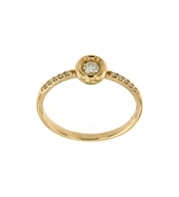 Cara Diamanti златен пръстен с диаманти AA0598W/0.09ctsSI/H