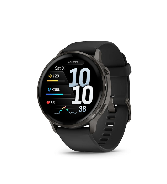 Garmin Venu 4 Slate с Black силиконова каишка 010-03014-00