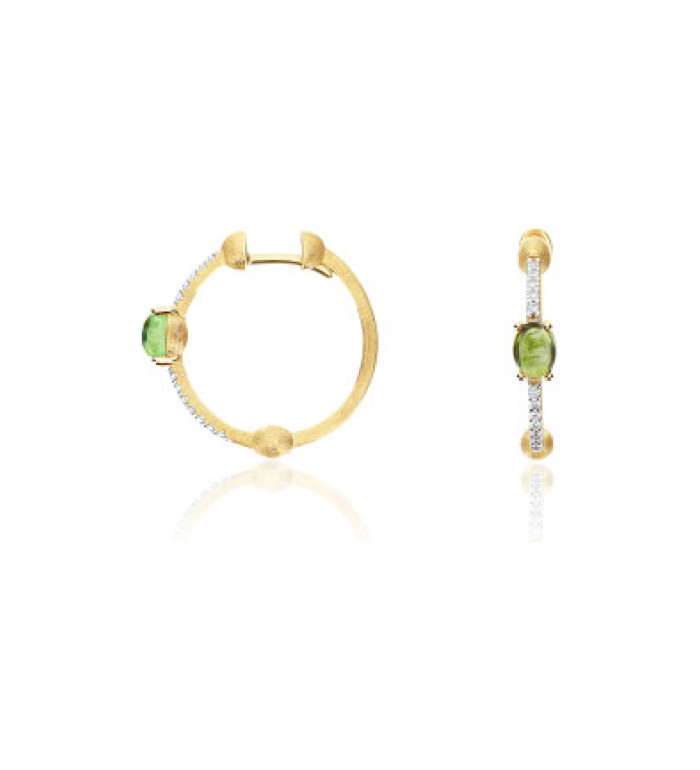 Nanis "tourmalines" обеци зелен турмалин и диаманти OS14-598