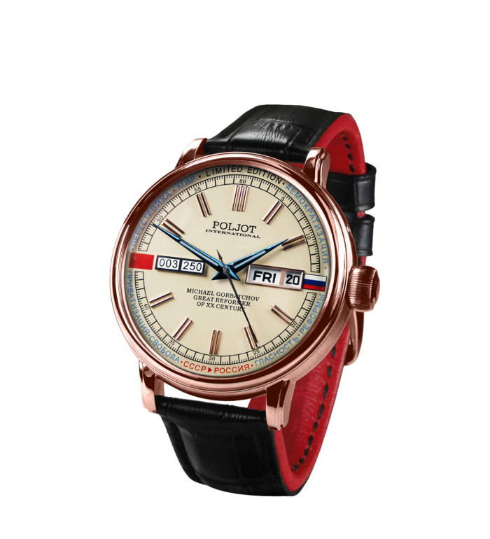 POLJOT INTERNATIONAL MICHAEL GORBATCHOV DAY&DATE AUTOMATIC LIMITED EDITION 250PIECES MEN'S WATCH 2427.1546512G