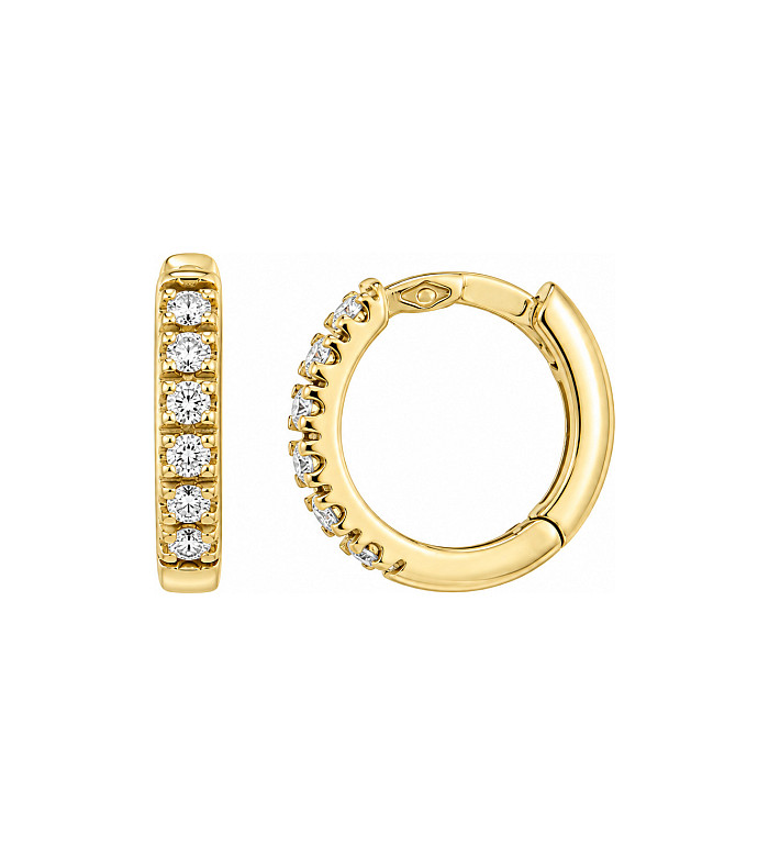 Cara Diamanti златни обеци с диаманти BB0406Y/0.12ctsSI/H