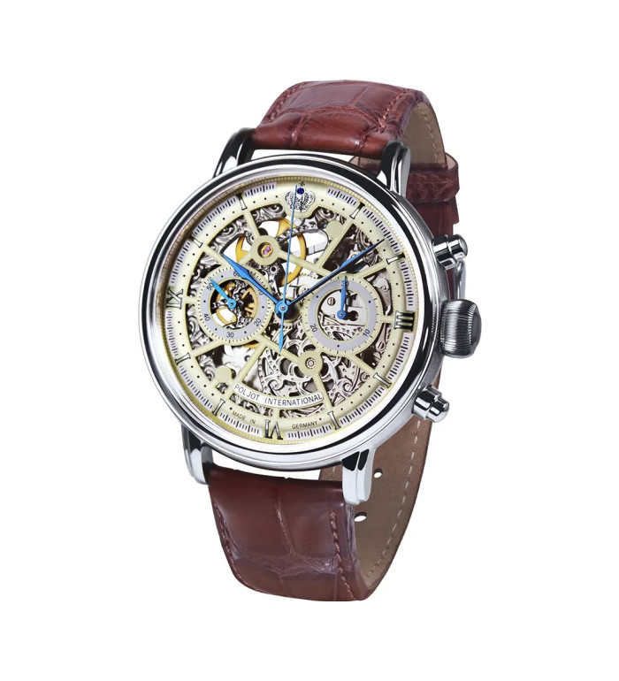 POLJOT INTERNATIONAL CHRONOGRAPH NICOLAI II SKELETON 43MM LIMITED EDITION 100PIECES 2901.194S012