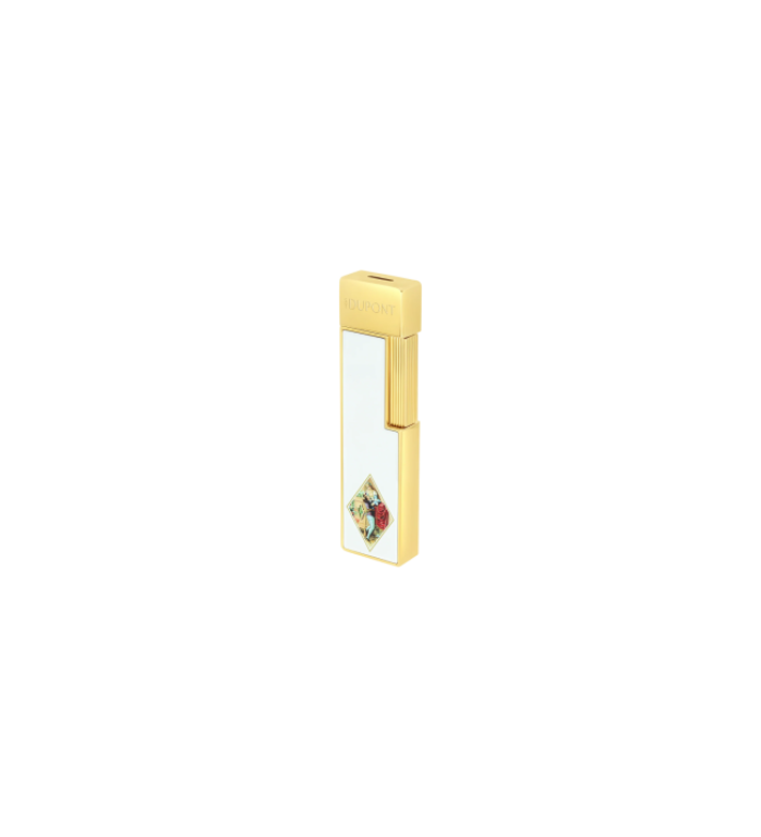 Запалка S.T.Dupont Twiggy Lacquered Lighter Romeo y Julieta White 30150