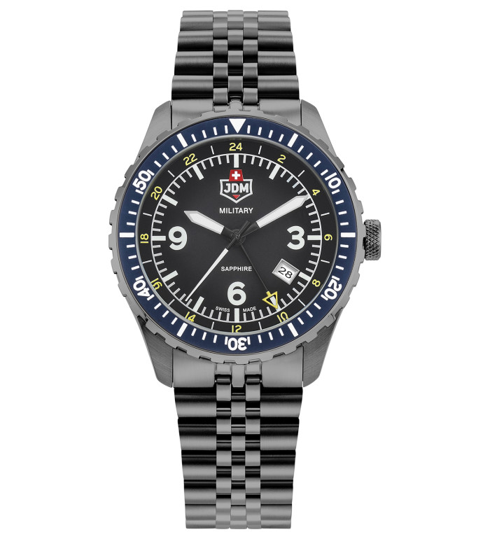 Мъжки часовник JDM Military Sapphire Wingman GMT JDM-WG028-02