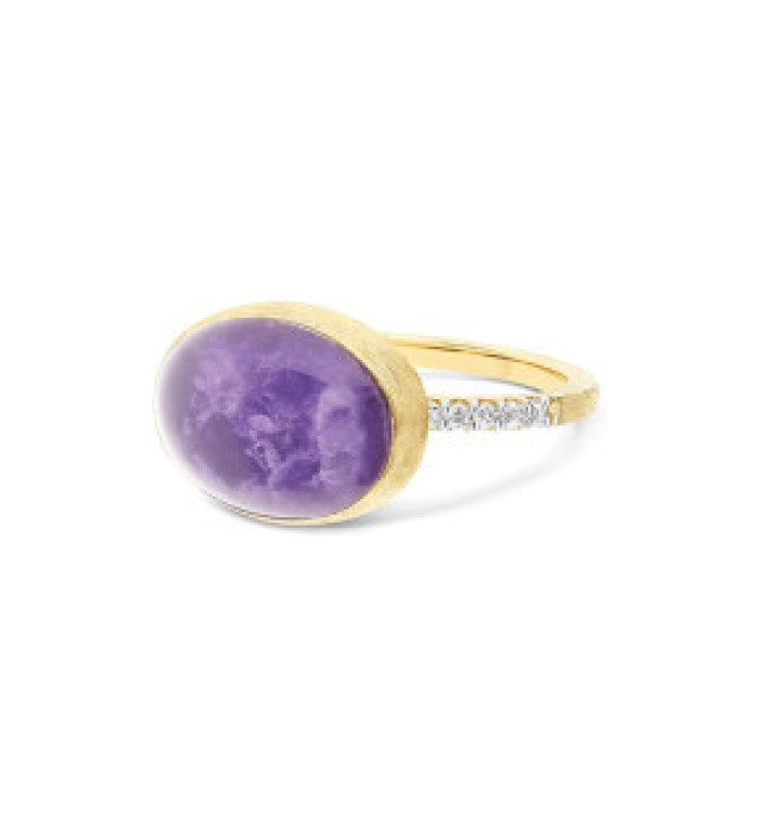 Nanis Boules Violetta Cilengine Medium пръстен лепифолит, седеф, планински кристал и димаманти AS6-609