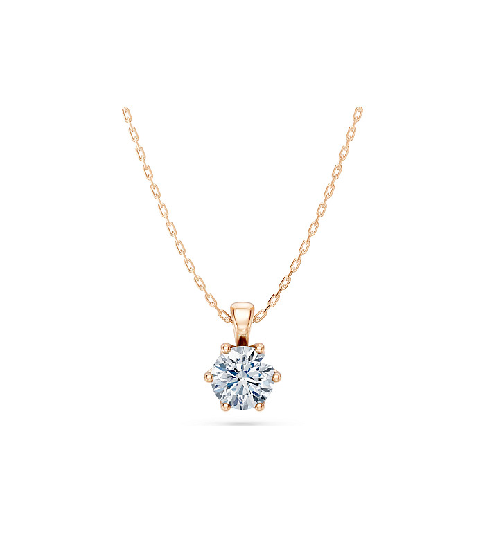 Cara колие с диамант 0.70 ct GIA сертификат – ЗЛАТНО БИЖУ 14К K104-10004R(5.7)/14K