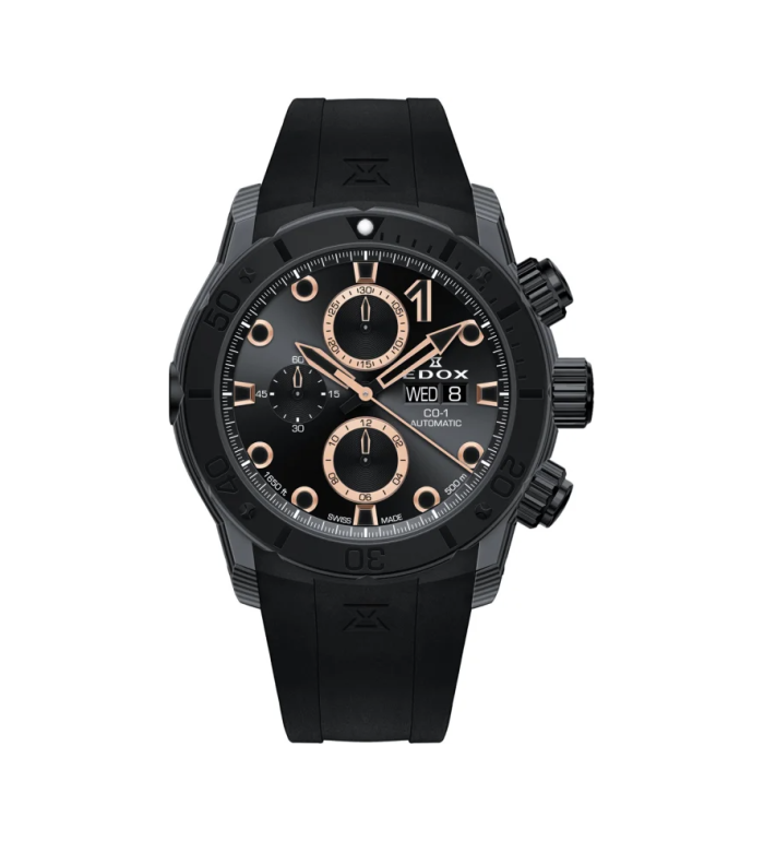 EDOX CO 1 CARBON CHRONOGRAPH AUTOMATIC 45 MM 01125 CCN NR