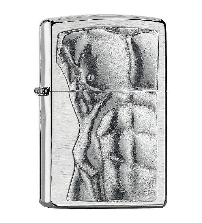 Zippo Man Torso запалка, Brushed Chrome