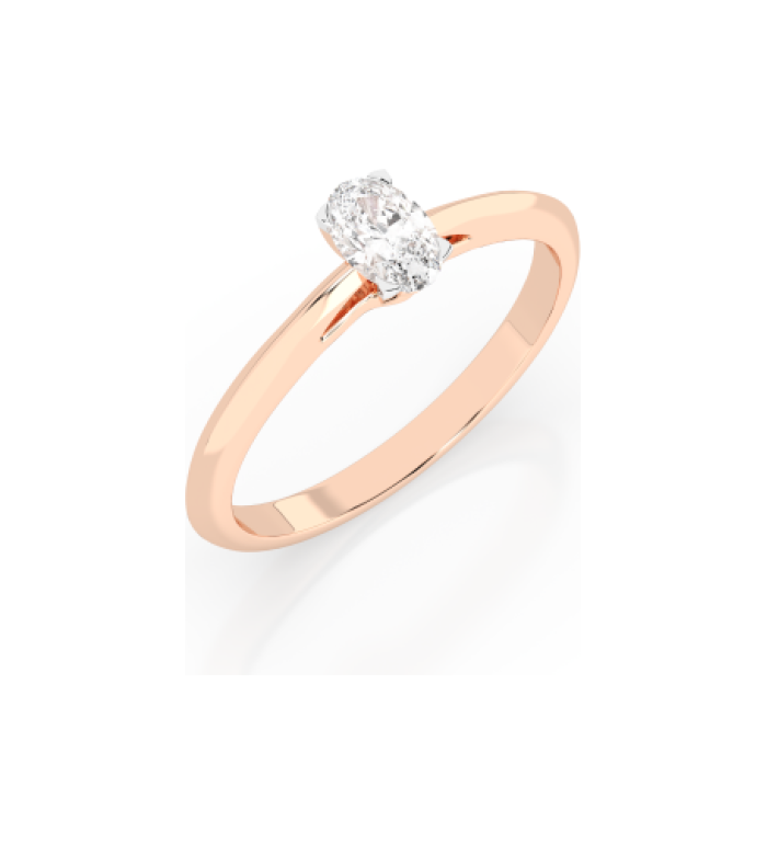 Cara пръстен с диамант 0.40 ct GIA сертификат K101-10190R OV