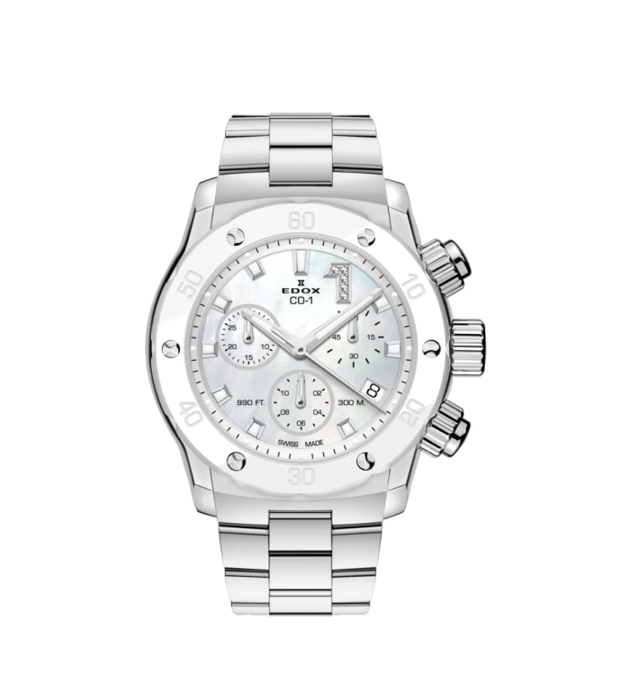 Edox CO-1 Chronolady Quartz 10255 3BM Nadn
