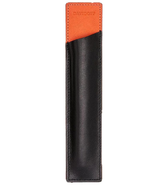 Калъф за две пишещи средства Davidoff Essentials, orange/black