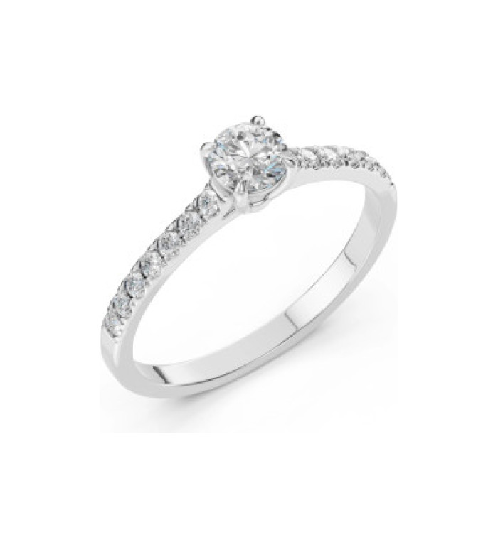 Пръстен с диамант Cara 0.50+0.21ct GIA сертификат K101-10094W