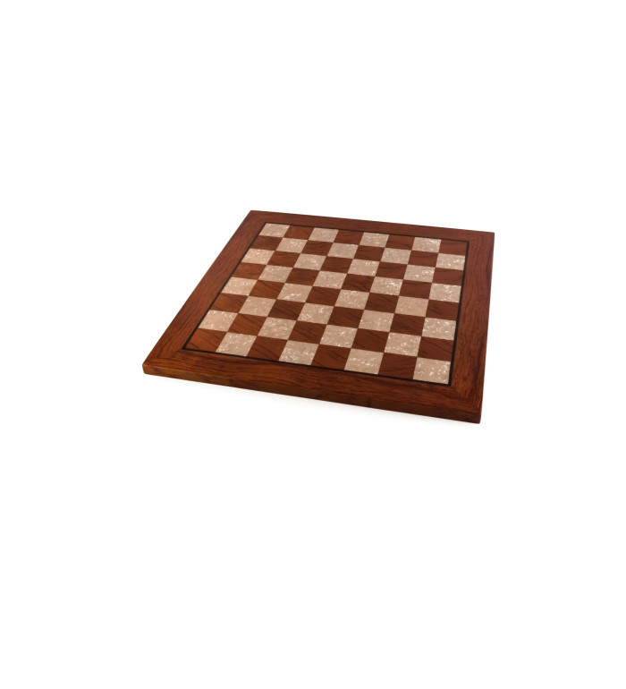 Шахматна дъска със седеф 50x50 см роза ръчна изработка