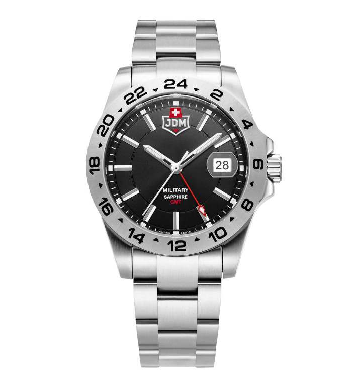 Мъжки часовник JDM Military Sapphire Delta 24 GMT JDM-WG018-02