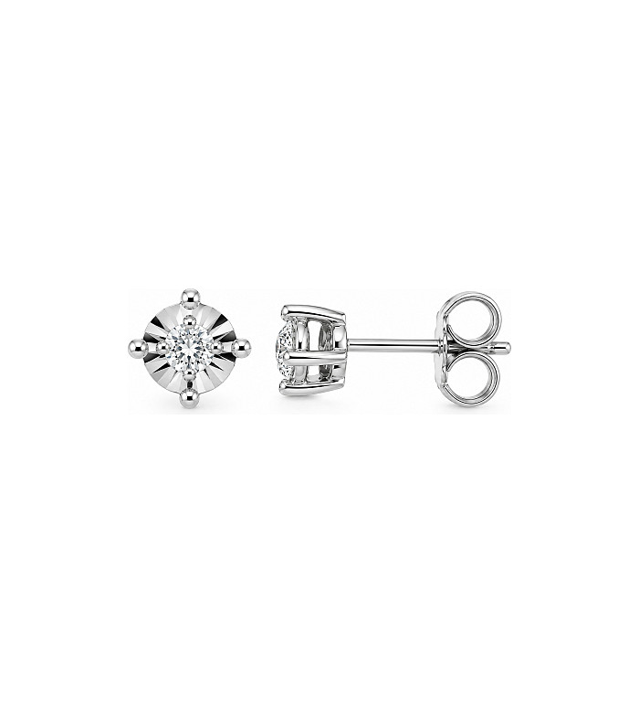 Cara Diamanti златни обеци с диаманти BB0524W/0.15ctsSI/H