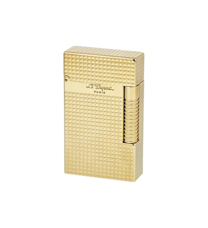 ЗАПАЛКА S.T.DUPONT LE GRAND CLING YELLOW GOLD DIAMOND HEAD C23009