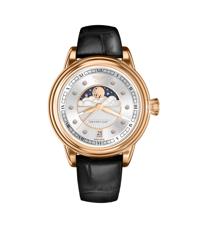 AVIATOR DOUGLAS MOONFLIGHT DIAMONDS 36MM V.1.33.2.382.4
