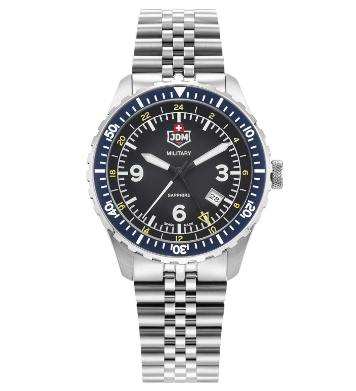 Мъжки часовник JDM Military Sapphire Wingman GMT JDM-WG028-04