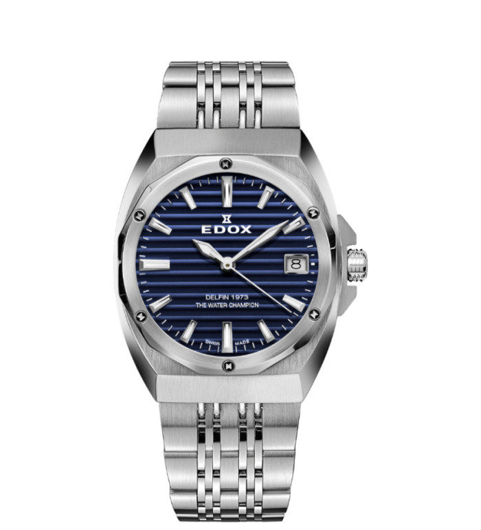 Edox Delfin 1973 Date 50504-3M-BUIN