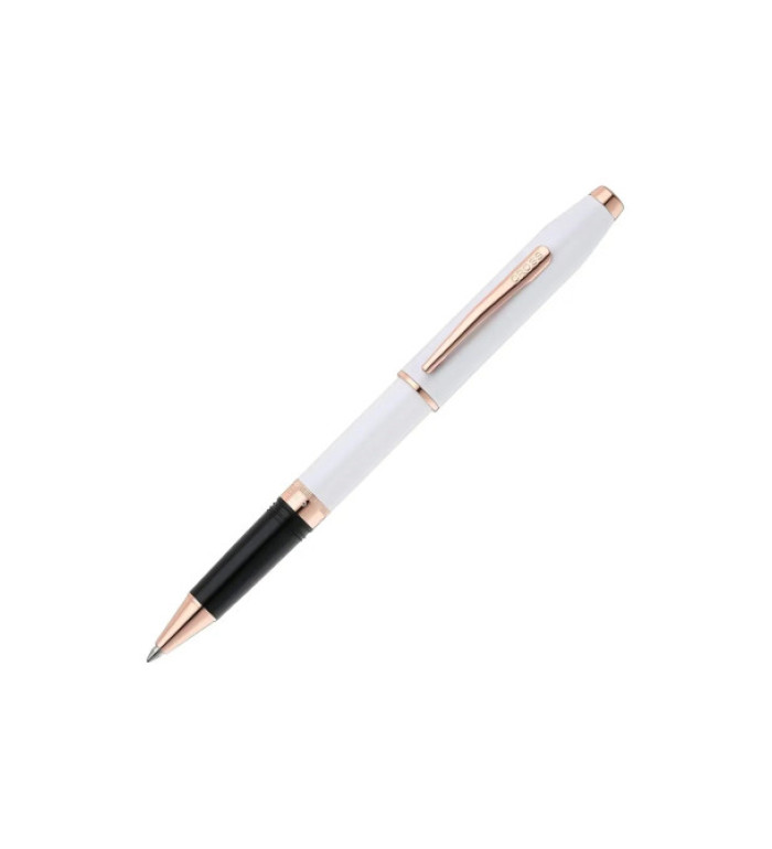 Ролер Cross Foundry - Pearl White Lacquer with Rose Gold