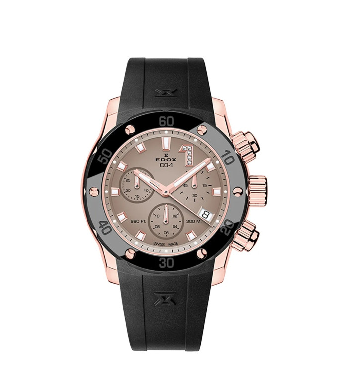 EDOX CO-1 CHRONOLADY QUARTZ 38MM 10255 37RCA BRDR