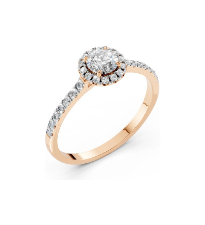 Пръстен с диамант Cara 0.50+0.29ct GIA сертификат K101-10095R