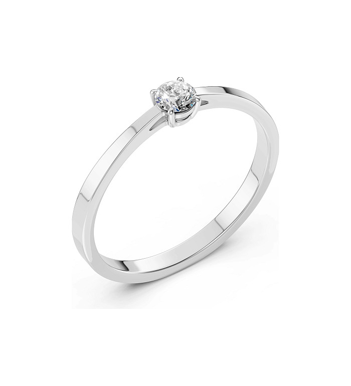 Cara пръстен с диамант 0.20 ct – ЗЛАТНО БИЖУ 14К K101-10012/1W(3.7)/14K