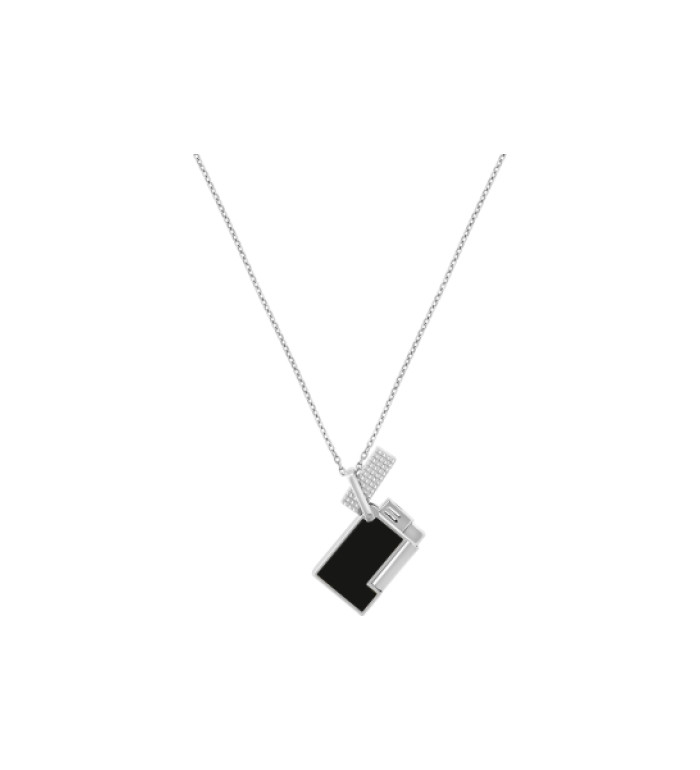 Запалка S.T.Dupont Lighter Necklace Lacquered Silver K27076CH