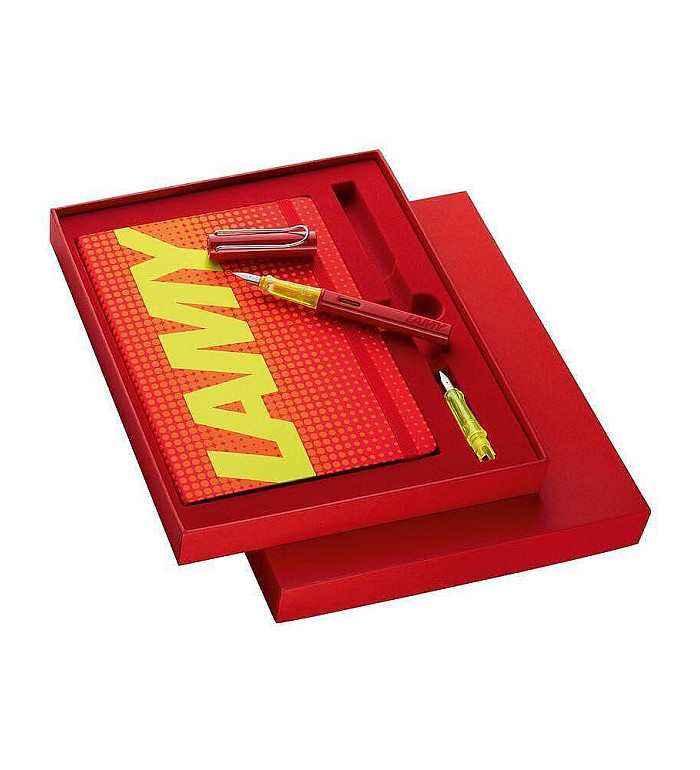 Lamy Limited Edition 2022 - писалка Al-Star Glossy Red с тефтер комплект