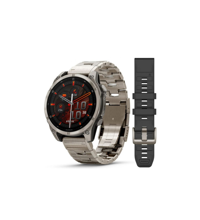 Garmin Fenix 8 Amoled Sapphire Titanium с Vented титаниева каишка 010-02904-40