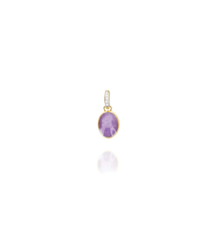 NANIS BOULES VIOLETTA CILENGINE Small ВИСУЛКА ЛЕПИФОЛИТ, СЕДЕФ, ПЛАНИНСКИ КРИСТАЛ И ДИМАМАНТИ PS2-609
