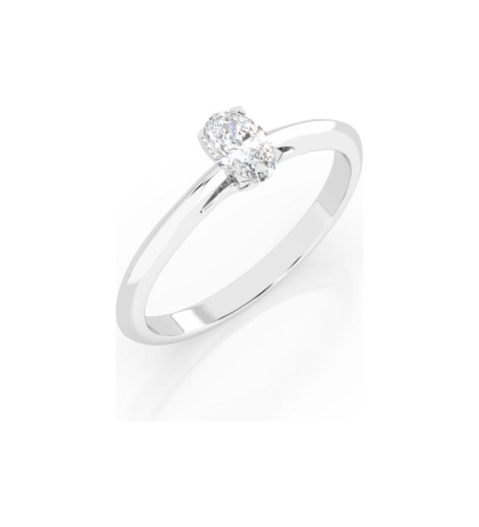 Cara пръстен с диамант 0.40 ct GIA сертификат K101-10190W OV