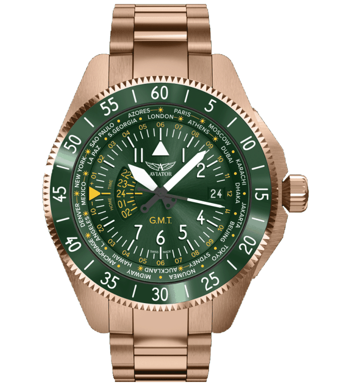 AVIATOR AIRACOBRA GMT 42.8MM V.1.37.2.309.5
