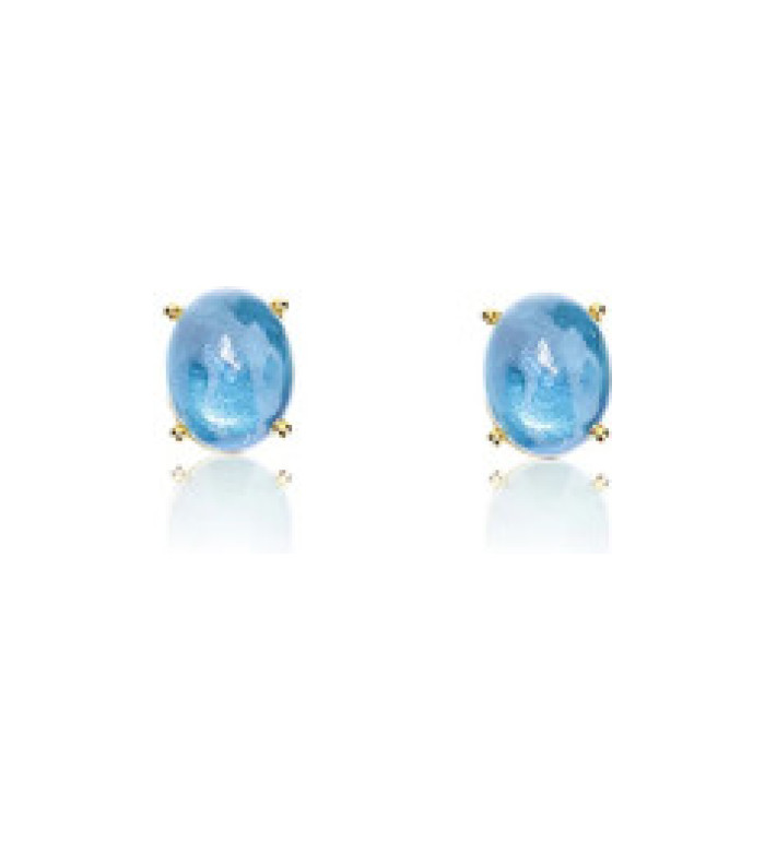 NANIS "AZURE" Small ОБЕЦИ LONDON BLUE TOPAZ  OA4-597
