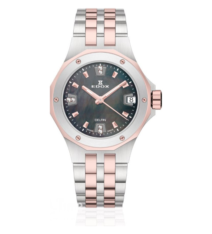 EDOX DELFIN THE ORIGINAL DATE LADY 33 ММ 53100-357RM-NANRND