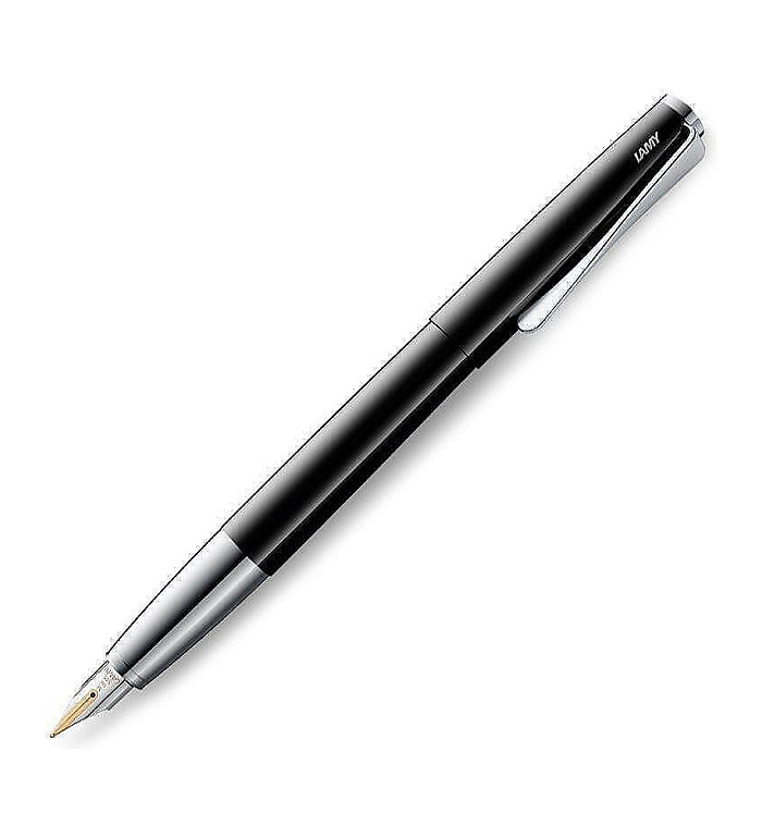 Lamy Studio Piano Black писалка, M размер златно перо, черен лак