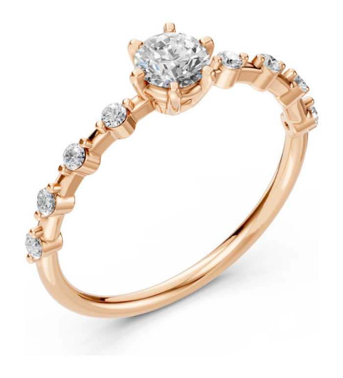 Cara пръстен с диаманти 0.40+0.16 ct GIA сертификат K101-10190Y