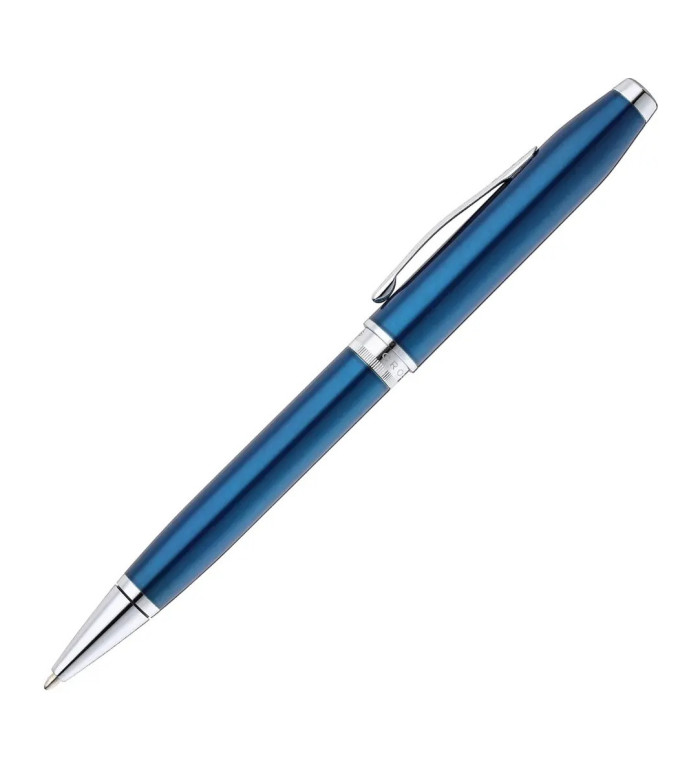 Cross Foundry - Glossy Translucent Blue Lacquer химикалка