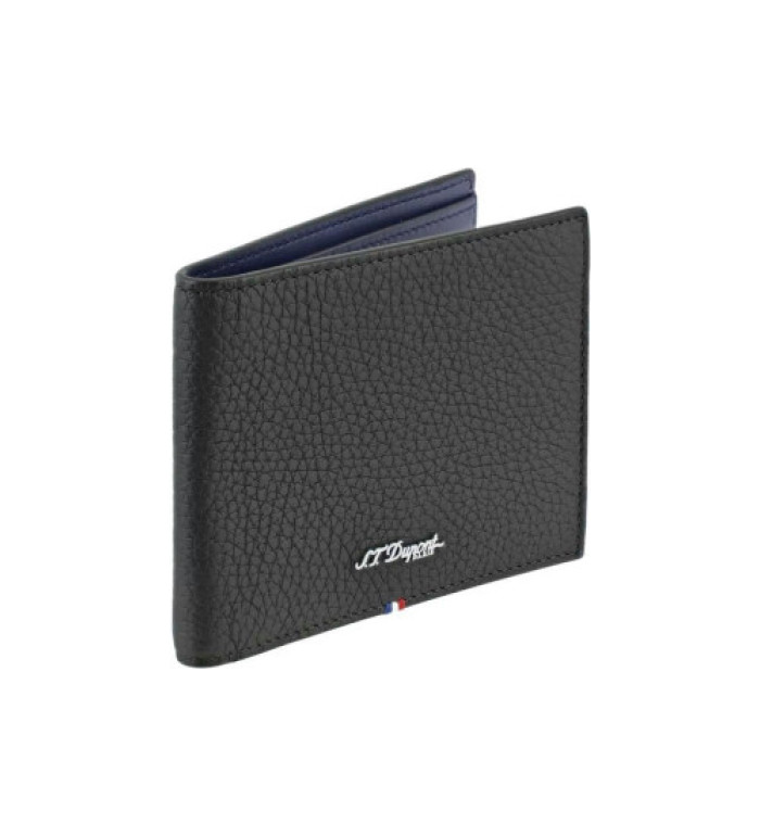 Портфейл S.T.Dupont NEO CAPSULE GRAINED 6cc WALLET Black & navy blue 180342