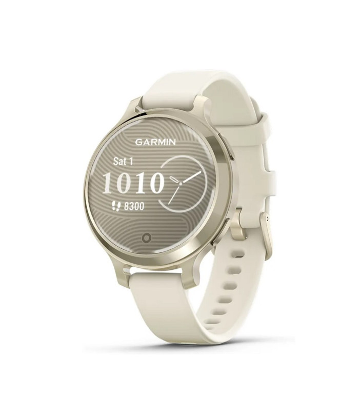 Garmin Lily 2 Active Lunar Gold с Bone силиконова каишка
