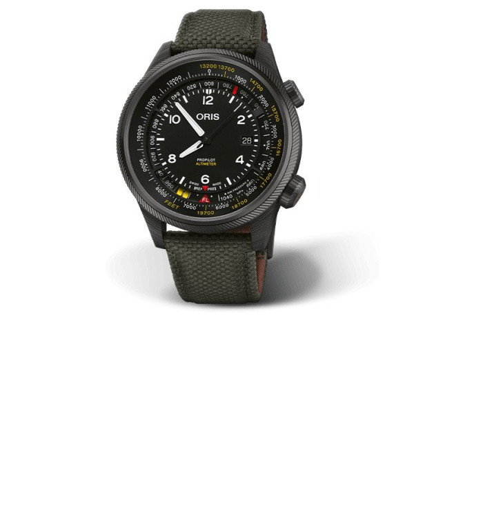 Oris Aviation Big Crown Propilot Altimeter With Meter Scale 793 7775 8764-Set