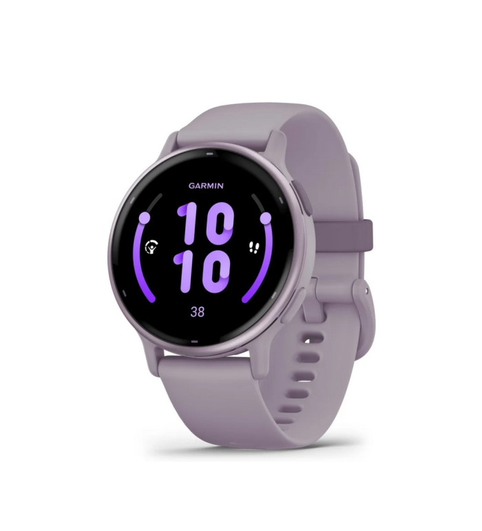Garmin Vivoactive 5 Metallic Orchid безел с Orchid корпус и силиконова каишка 010-02862-13