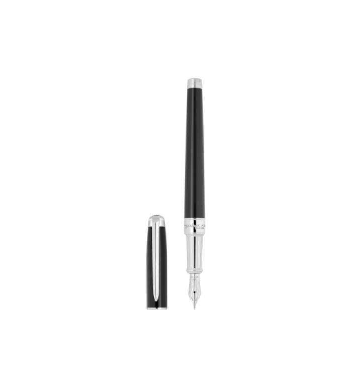 ПИСАЛКА S.T.DUPONT LINE D ETERNITY MEDIUM BLACK AND PALLADIUM 420220M