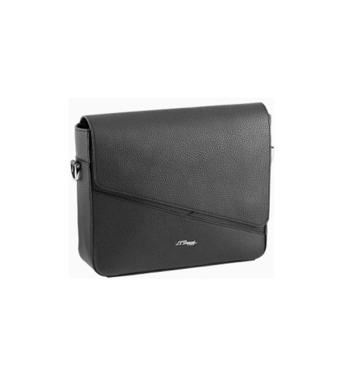 Чанта през рамо S.T.Dupont BLACK GRAINED NEO CAPSULE MESSENGER BAG 181244