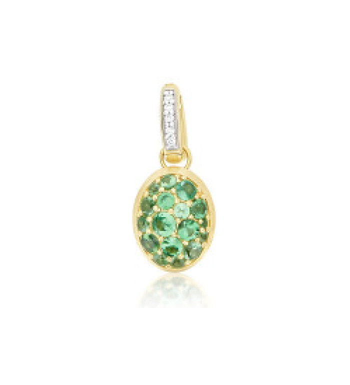 Nanis Boules Small висулка цаворит, диаманти PS28-609