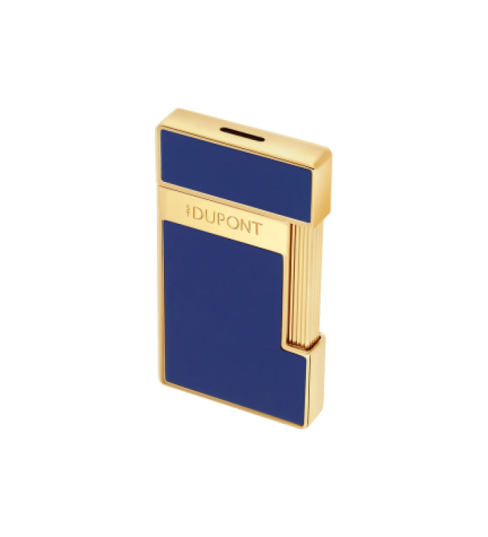 Запалка S.T.Dupont Slimmy Blue Laquer And Golden 28225