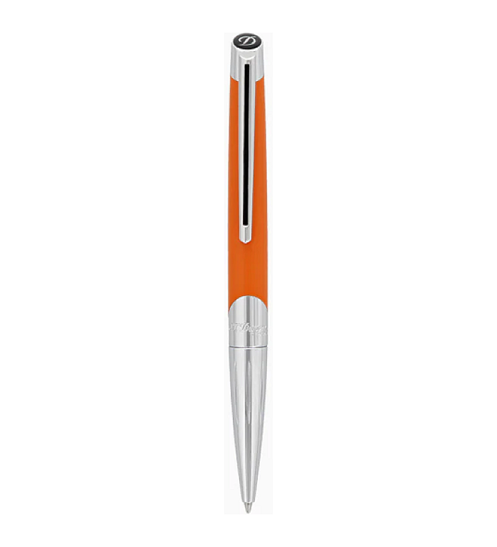Химикалка S.T.DUPONT Défi Millennium Silver And Matt Orange 405737