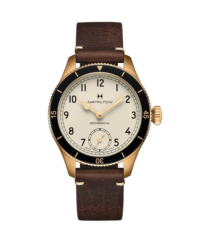 ЧАСОВНИК HAMILTON KHAKI AVIATION PILOT PIONEER MECHANICAL BRONZE 43MM H76709510