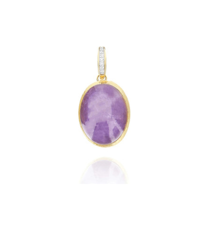 Nanis Boules Violetta Cilengine Large висулка лепифолит, седеф, планински кристал и димаманти PS10-609